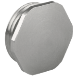 Locking screws nickel-plated brass Hexagonal design - Locking screws nickel-plated brass Hexagonal design